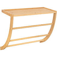 Wall shelf, solid bamboo natural shade - Shelf
