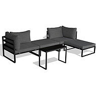 Garden set 2+1 Ravia, table 75 × 30, multifunctional sofa, anthracite metal - Garden Furniture
