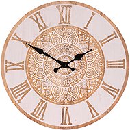 Hodiny nástěnné 34 cm, MDF, motiv mandaly - Wall Clock