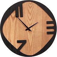 Autronic Wall clock metal-wooden - Wall Clock