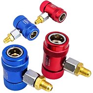 SATRA Service connectors for air conditioners R1234YF, 90° S-QR1234 - Car Mechanic Tools