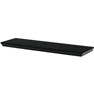 Wall shelf 80 cm, MDF, black - Shelf