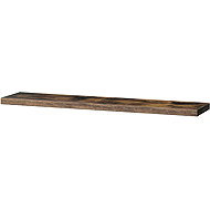 Wall shelf 120 cm, MDF, decor old wood, packed in protective foil - Shelf