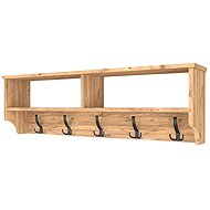 BOFIGO Breli wall-mounted coat rack with shelf, pine - Shelf