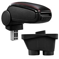 PROTEC Opel Corsa E synthetic leather black, red stitching 2014-2019 - Elbow Rest