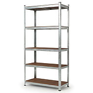 Storix shelf 180 × 90 × 40 cm, 5 shelves, galvanised steel - Shelving Unit