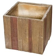 G21 Wood Cube 55cm - Flower Pot
