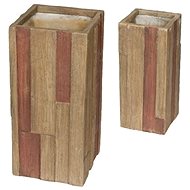G21 Flowerpot Wood Tube dark - Flower Pot
