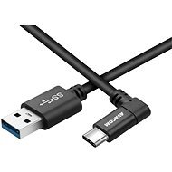 AVACOM USB-C 100cm 90 fokos csatlakozó fekete - Adatkábel