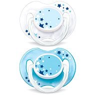 Philips AVENT Night-time soother, 2-pack blue - Dummy