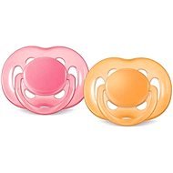 Philips AVENT SENSITIVE Soother 6-18 months, pink and orange - Dummy