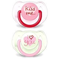 Philips AVENT TEXT Pacifier 6-18 months, pink and green - Dummy