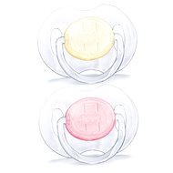Philips AVENT TRANSPARENT 0-6 m. Yellow-red 2 pcs - Pacifier