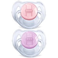 Philips AVENT TRANSPARENT 6-18 m. Reddish-pink 2 pc - Pacifier
