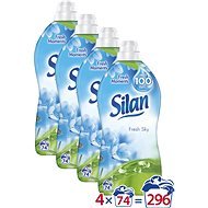 SILAN Fresh Sky 4 × 1850 ml (296 washings) - Fabric Softener
