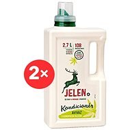 JELEN Fabric Softener with Hemp Oil 2× 2.7l (216 Washings) - Eco-Friendly Fabric Softener