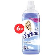 SOFTLAN with the scent of fresh breeze 6×1 l (204 washes) - Fabric Softener