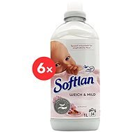 SOFTLAN sensitive with almond milk 6×1 l (204 washes) - Fabric Softener