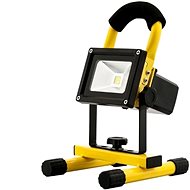 AVIDE Portable rechargeable LED spotlight, 10 W 560 lm, cold, dimmable switch - LED Reflector