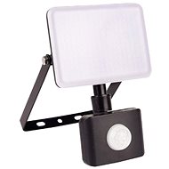 AVIDE Frameless LED spotlight with motion sensor black, 10 W 900 lm, daytime - LED Reflector