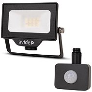 AVIDE Premium ultra-thin LED spotlight black 10 W 1000 lm, daytime, with motion sensor - LED Reflector
