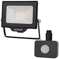 AVIDE Premium ultra-thin LED spotlight black 20 W 2000 lm, daytime, with motion sensor - LED Reflector
