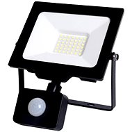 AVIDE Premium ultra slim LED spotlight with motion sensor black 30 W 3000 lm, cold - LED Reflector