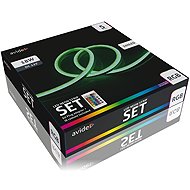 AVIDE Set of neon flex LED strip 3,6 W/m, RGB, with source 5 m - LED Light Strip