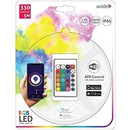 Avide Set Wifi RGB LED strip with control and source 5m - LED Light Strip