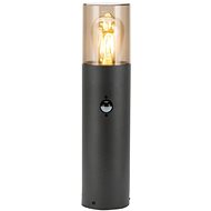 Garden lamp Athen 1×E27 30 cm black with motion sensor - Garden Lighting