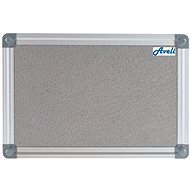 AVELI 90 x 60cm Grey, Aluminium Frame - Notice-board