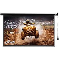 AVELI, roller blind with electric motor, 120", (16:9), black tube - Projection Screen