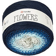 Axland Flowers 250g - 261 blue, grey - Yarn