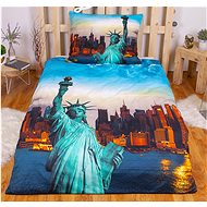 3D povlečení 140×200 + 70×90 - Socha svobody - Povlečení
