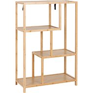 Regál Moso, masivní bambus, lakovaný, 77x35x113,8 cm - Regál