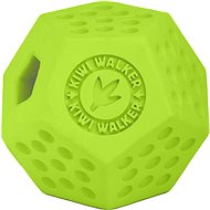Kiwi Walker DODECABALL rubber toy with hole for treats, Maxi 8cm, Green - Dog Toy