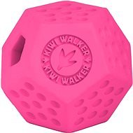 Kiwi Walker Gumová hračka DODECABALL s dírou na pamlsky, Maxi 8cm, Růžová - Dog Toy