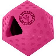 Kiwi Walker Gumová hračka Icosaball s dírou na pamlsky, Mini 6,5cm, Růžová - Dog Toy