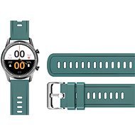 Aligator Watch 22mm Silicone Strap, Green - Watch Strap