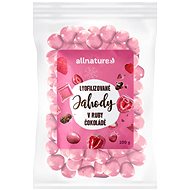 Allnature Freeze dried strawberries in ruby chocolate 100 g - Freeze-Dried Fruit