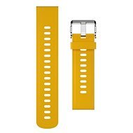 Alligator Watch 22mm Silicone Strap, Mustard Yellow - Watch Strap