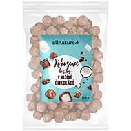 Allnature Chocolate covered coconut cubes 100 g - Dried Fruit