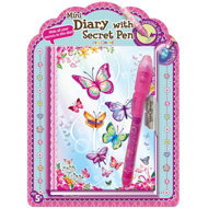 Alltoys Mini Diary with Secret Pen Butterflies - Journal