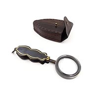Alum Magnifying glass in leather case - Magnifying Glass