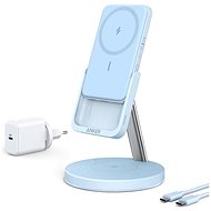 Anker PowerWave Mag-Go 2-in-1 Stand 5K Blue - Charging Stand
