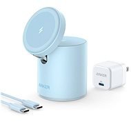 Anker PowerWave Mag-Go 2-in-1 Dock Blue - Charging Stand