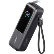Anker Power Bank 25K, 165W, Built-In USB-C and Retractable Cable Black - Power Bank