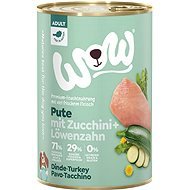 WOW Turkey with zucchini Adult 400g - Canned Dog Food