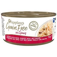 Applaws konzerva Grain Free Kurča s kačicou v omáčke 6× 70 g - Konzerva pre mačky
