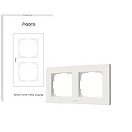 AQARA Switch Frame H2 EU (2-gang) (FE-X01D), white - Small Frame